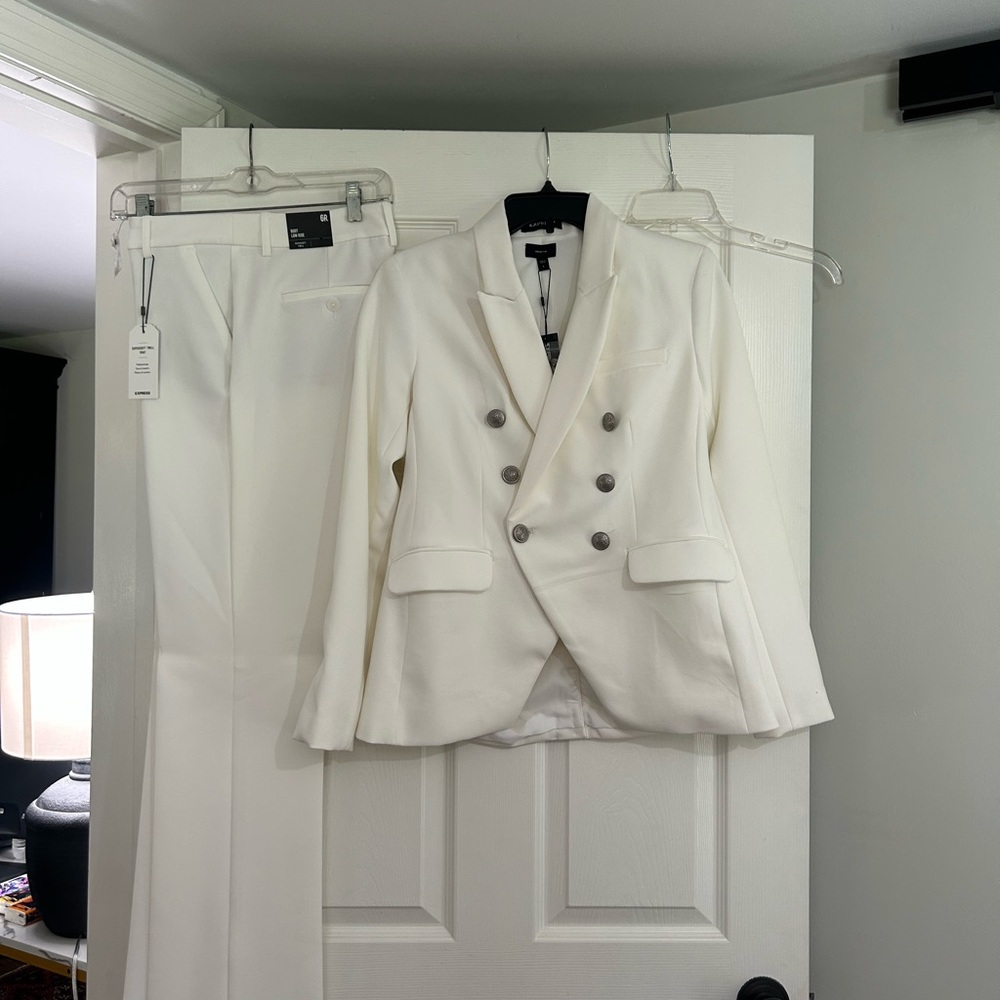 Express White Pantsuit
